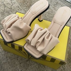 Sand, Slate Ruffle Heel Circus by Sam Edelman